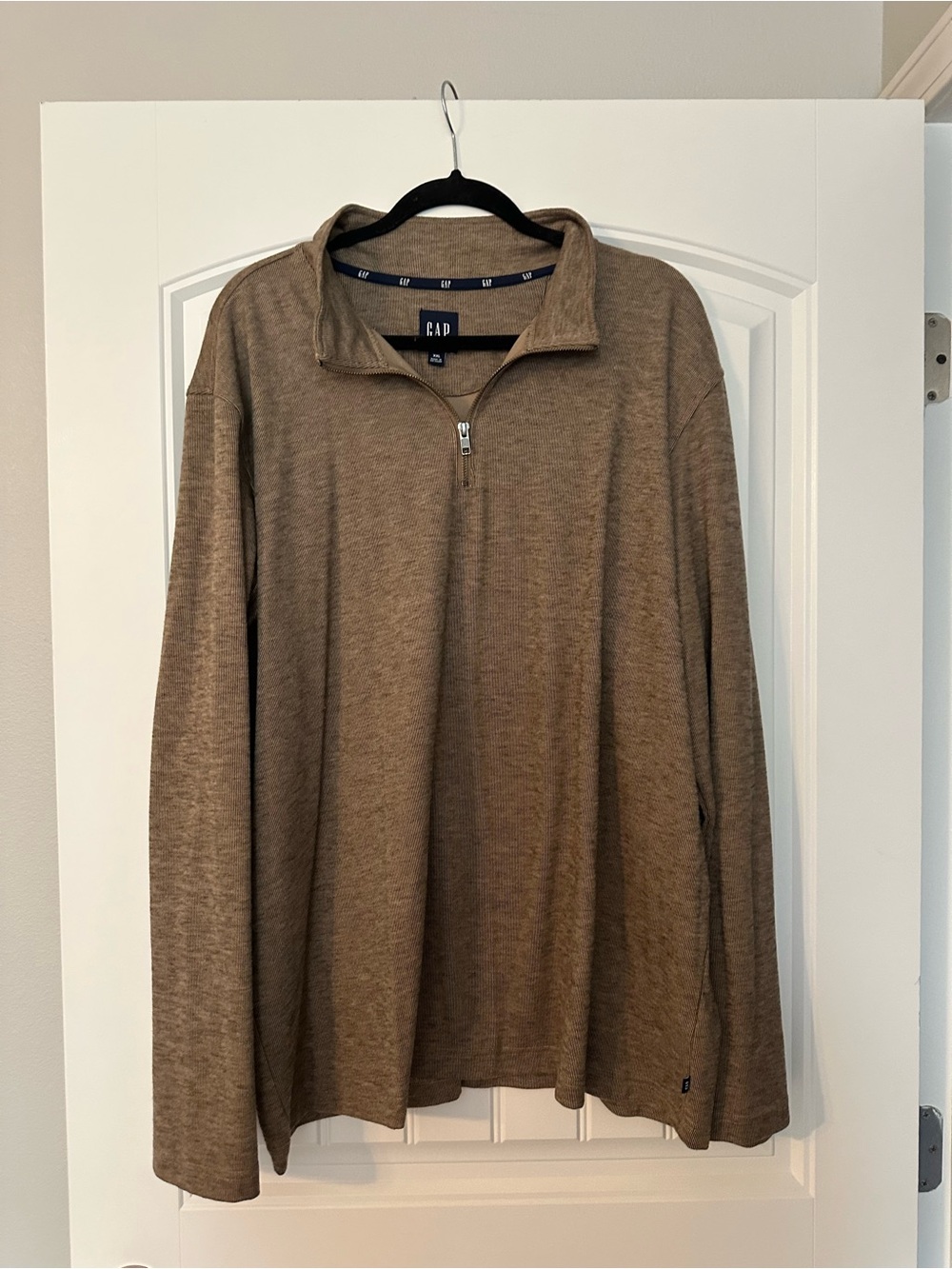GAP Brown Ribbed Crewneck Sweatshirt